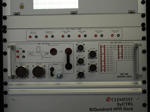 Auto test features embedde in satellite battery conditioning equipment