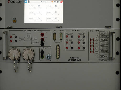 Auto-test features embedde in our satellite Umbilical Simulatore
