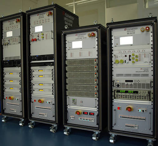 Different SCOEs lined up in Clemessy Switzerland workshop
