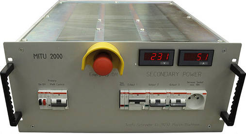 Mains isolation and distribution unit 2kVA front view