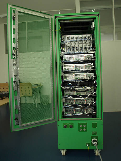 SAS for KARI, view with back opened
