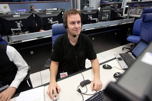 Picture of one of our team members on the project