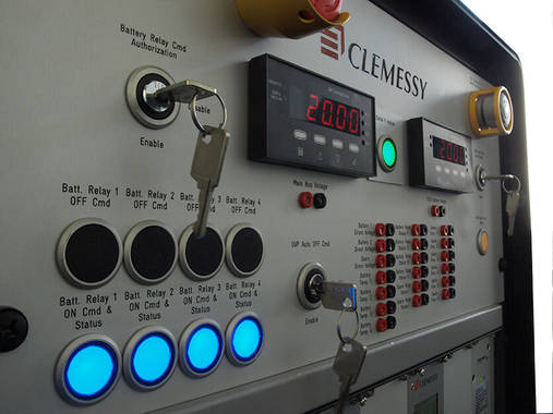 View of a panel from a Launch Power SCOE made by Clemessy Switzerland